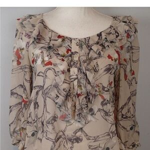 Ted Baker Floral Ruffle Blouse